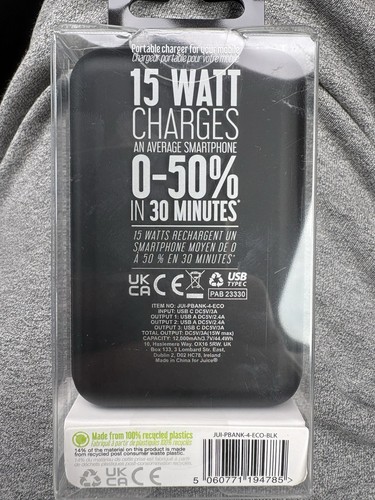 Juice 12000mah power bank 15w - 12000mah,