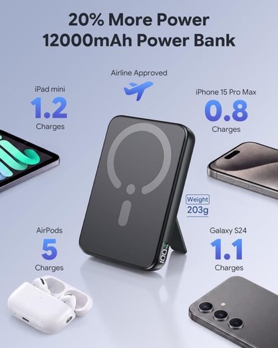 12000mah magnetic wireless - magnetic,